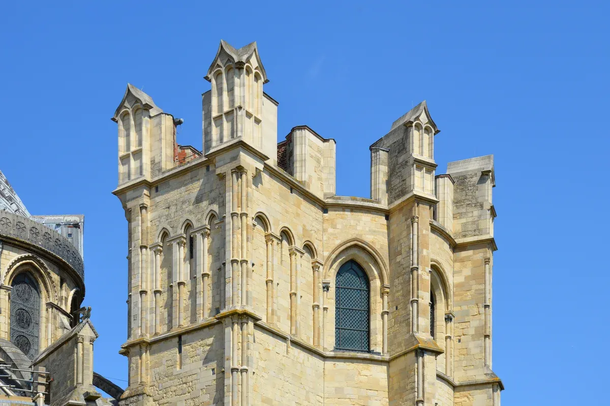 Corona tower at the east end of Canterbury Cathedral, a free day trip from London