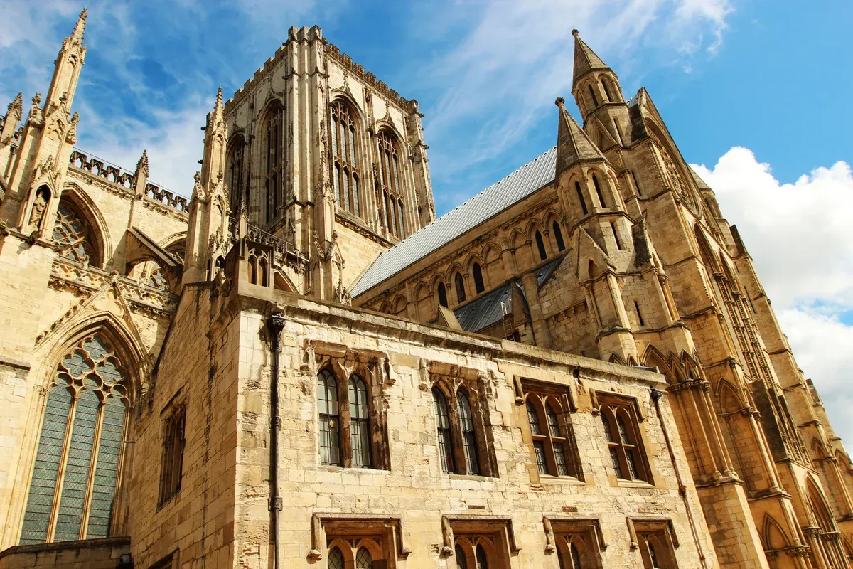 Central tower and transept of York Minster on a two-day trip from London to York