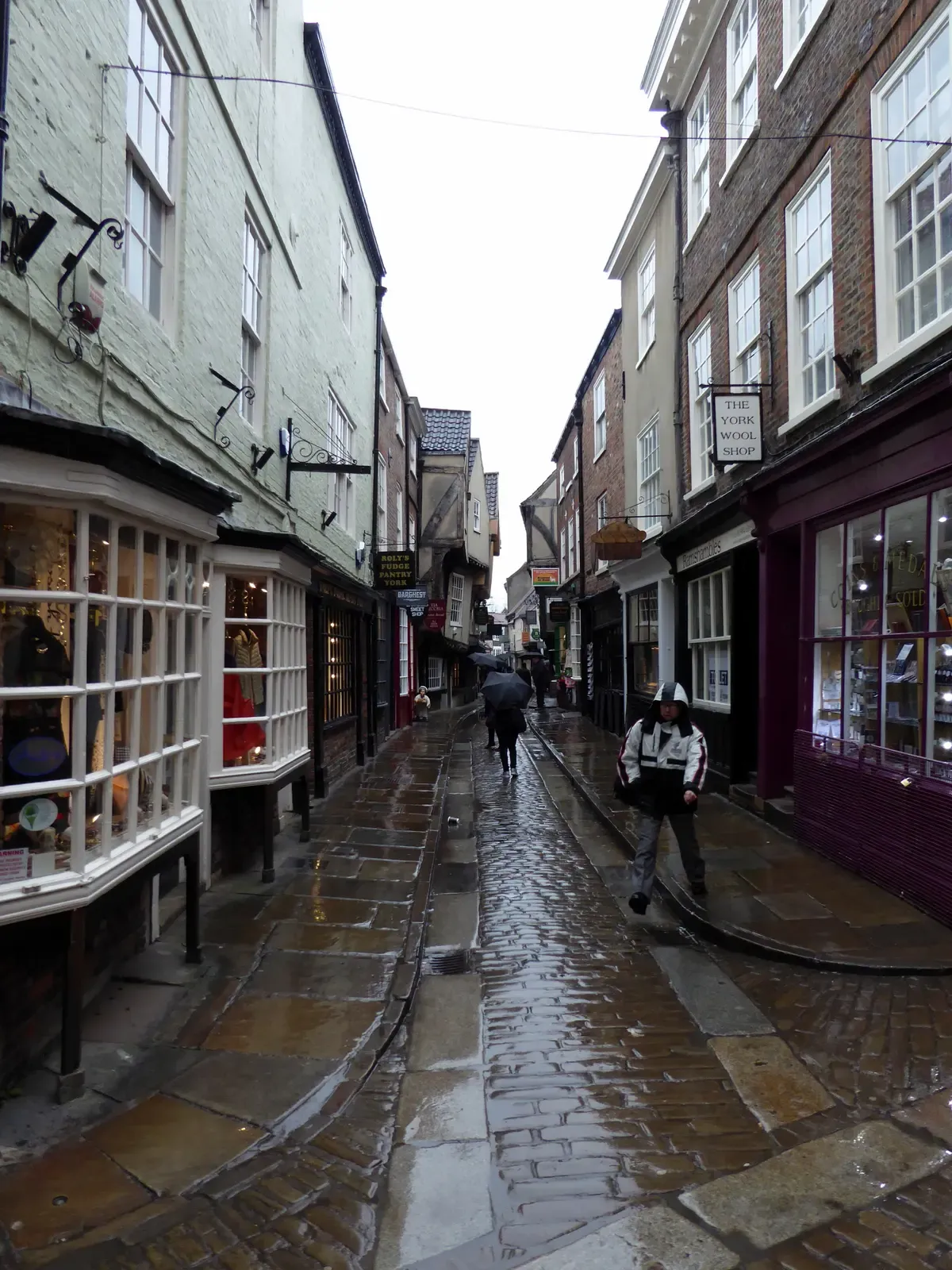 The Shambles medieval street in York on a day trip from London to York
